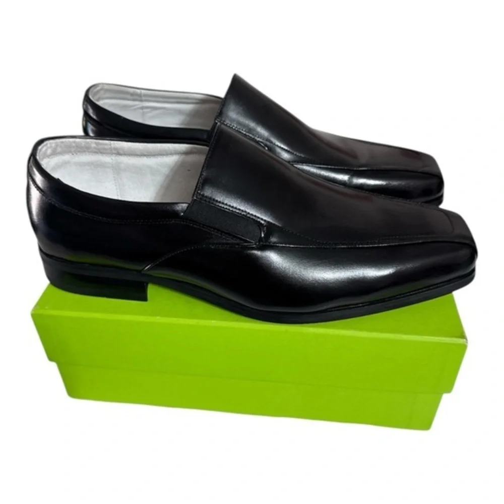 Stacy Adams Black Leather Loafers